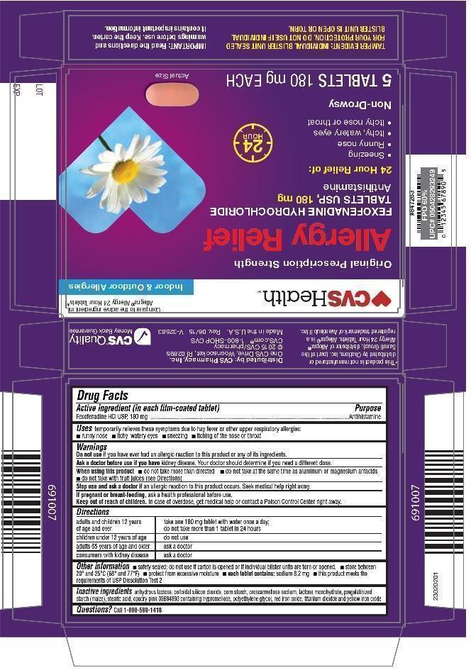 Pill image for Fexofenadine Hydrochloride Tablets Usp, 180 Mg