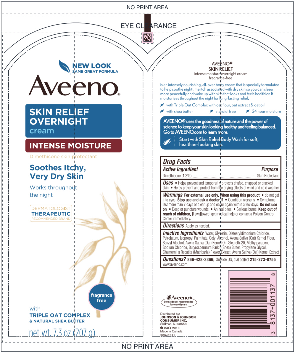 Pill image for Aveeno Skin Relief Overnight Cream