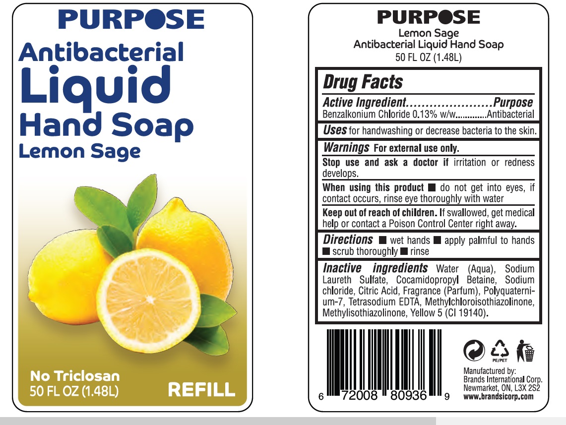 Pill image for Purpose Antibacterial Liquid Hand Soap- Refill