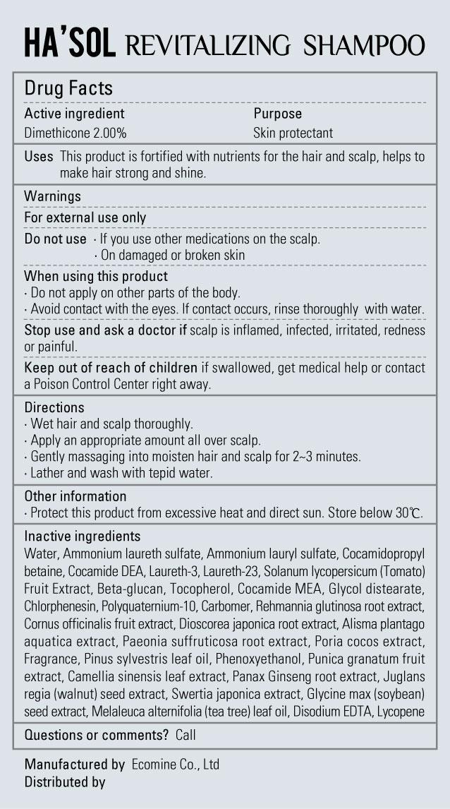 Pill image for Hasol Revitalizing Shampoo