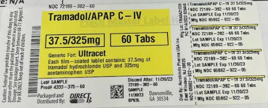Pill image for Tramadol Hydrochloride And Acetaminophen