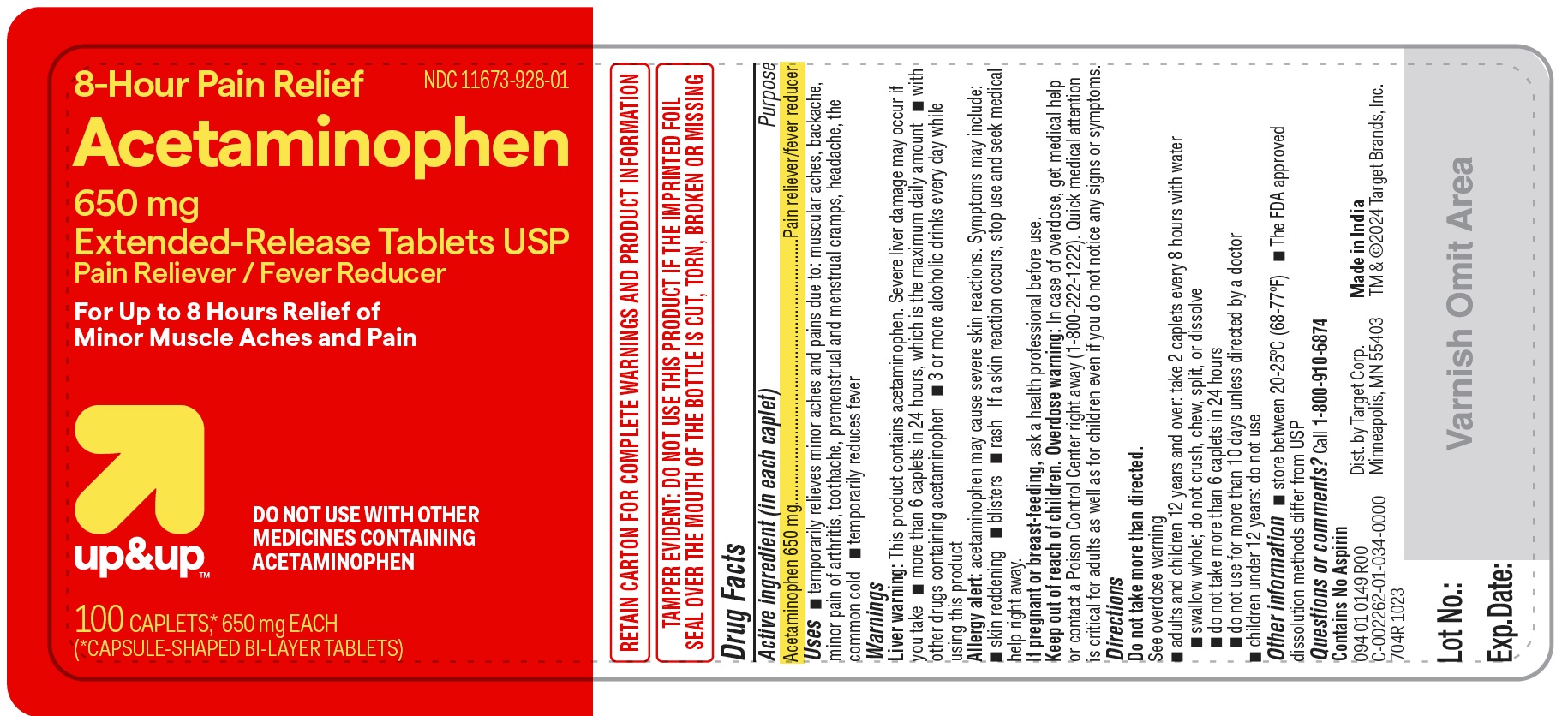 Pill image for 704r Target Acetaminophen Extended-release Tablets Usp, 650 Mg