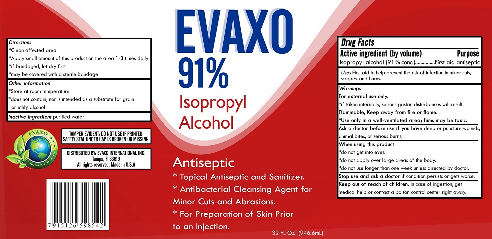 Pill image for Evaxo 91% Isopropyl Alcohol