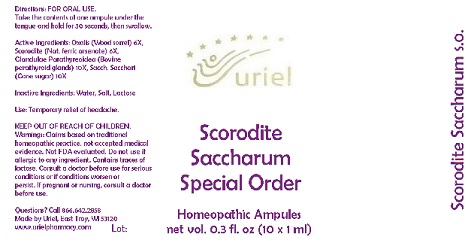 Pill image for Scorodite Saccharum Special Order