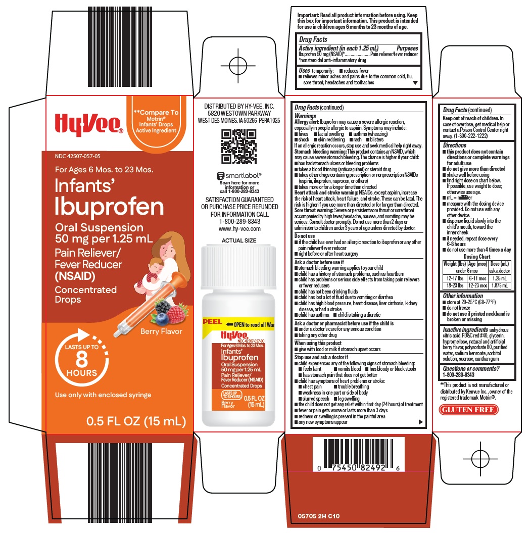 Pill image for Hy-vee, Inc. Infants’ Ibuprofen Drug Facts