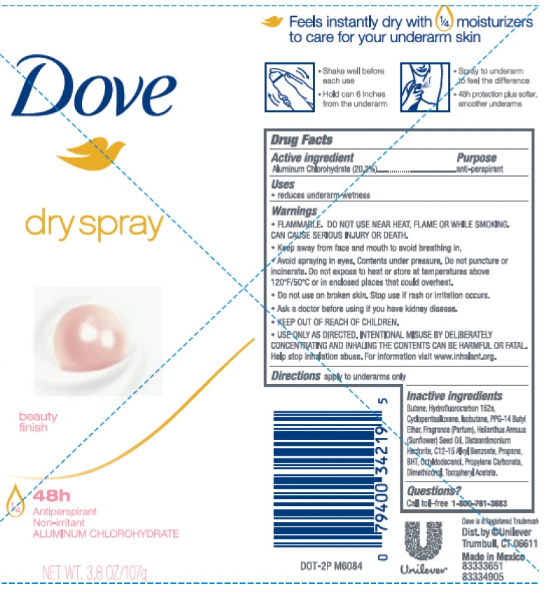 Pill image for Dove Beauty Finish Dry Spray Antiperspirant