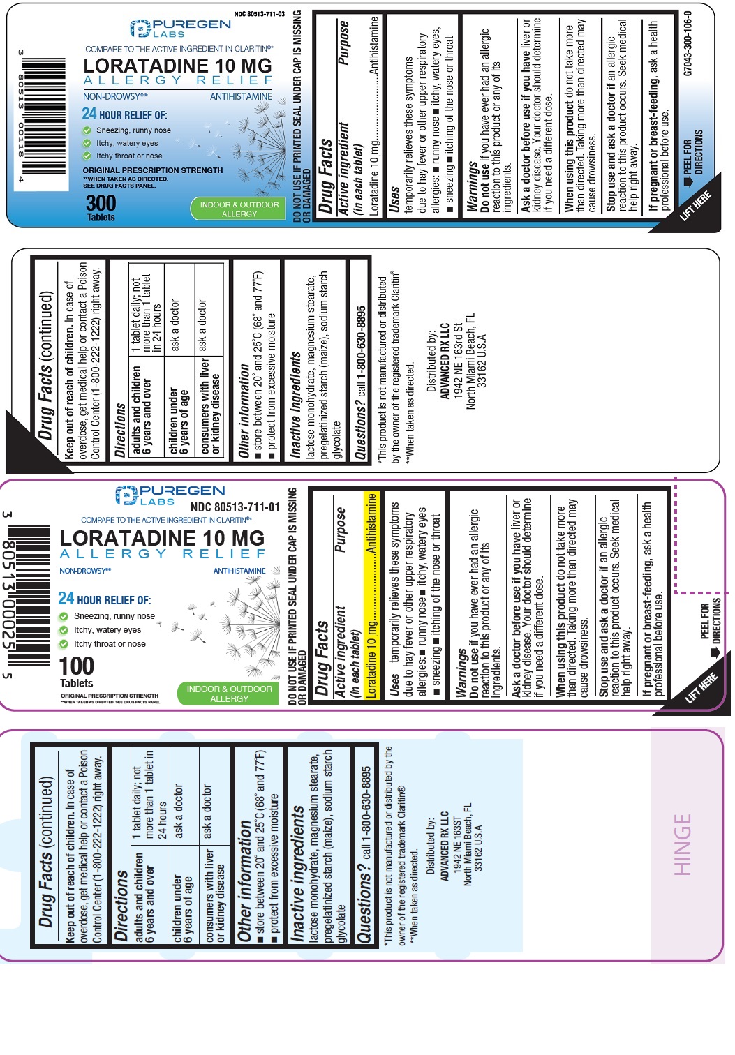 Pill image for Loratadine Tablets, 10 Mg
