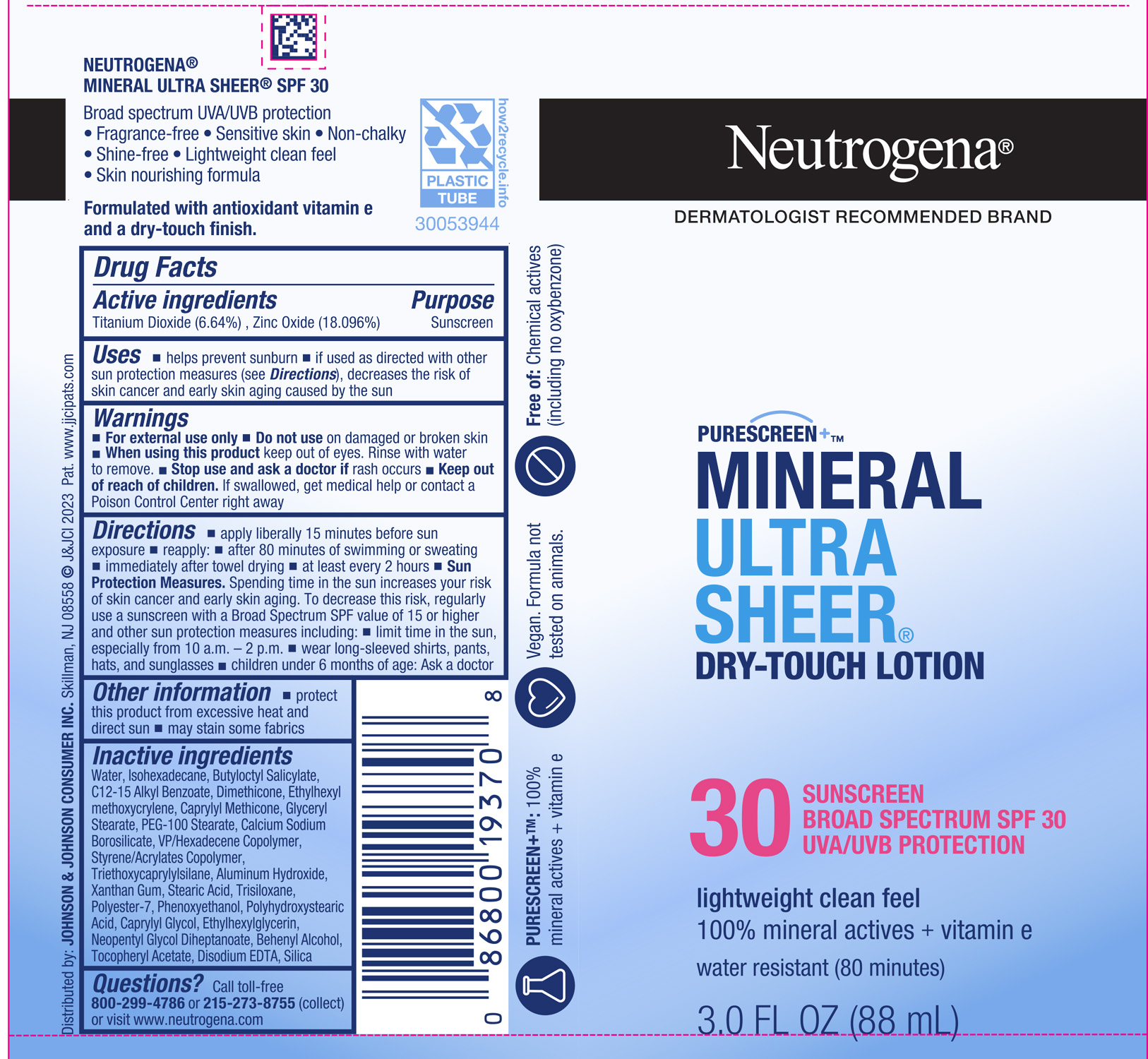 Pill image for Neutrogena Mineral Ultra Sheer Dry Touch Lotion Spf 30