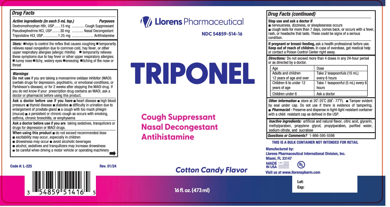 Pill image for Llorens-triponel 514
