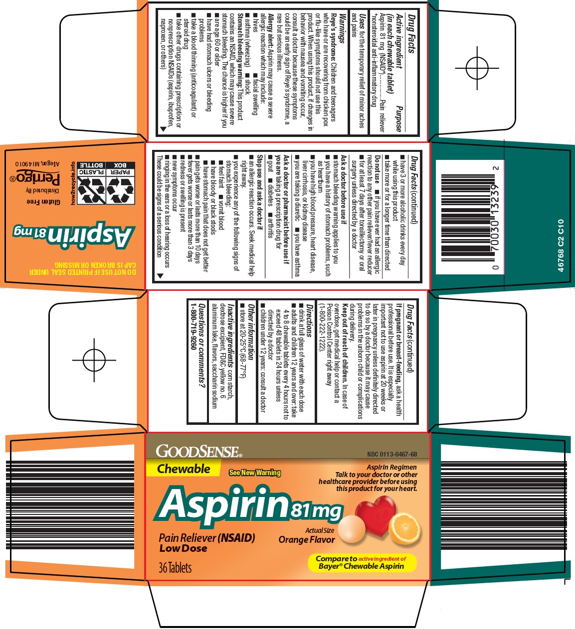 Pill image for perrigo aspirin drug facts