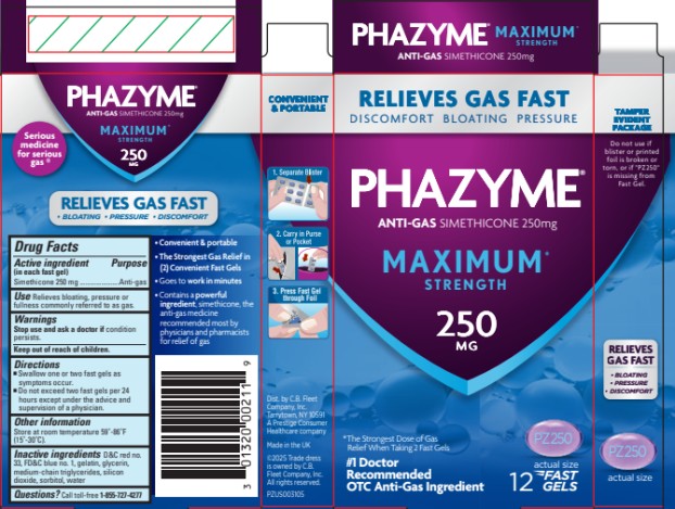 Pill image for Phazyme Maximum Strength 250 Mg 0132 - 0211