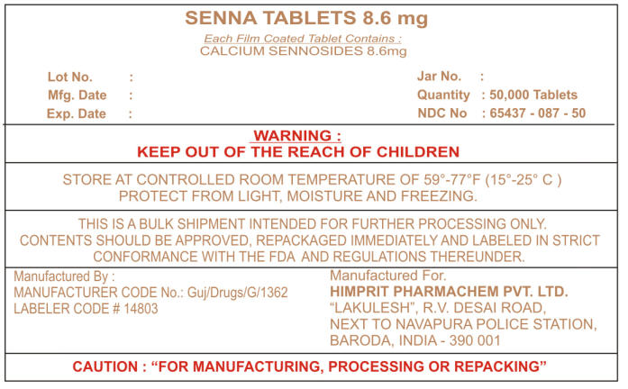 Pill image for Senna Tablets 8.6 Mg