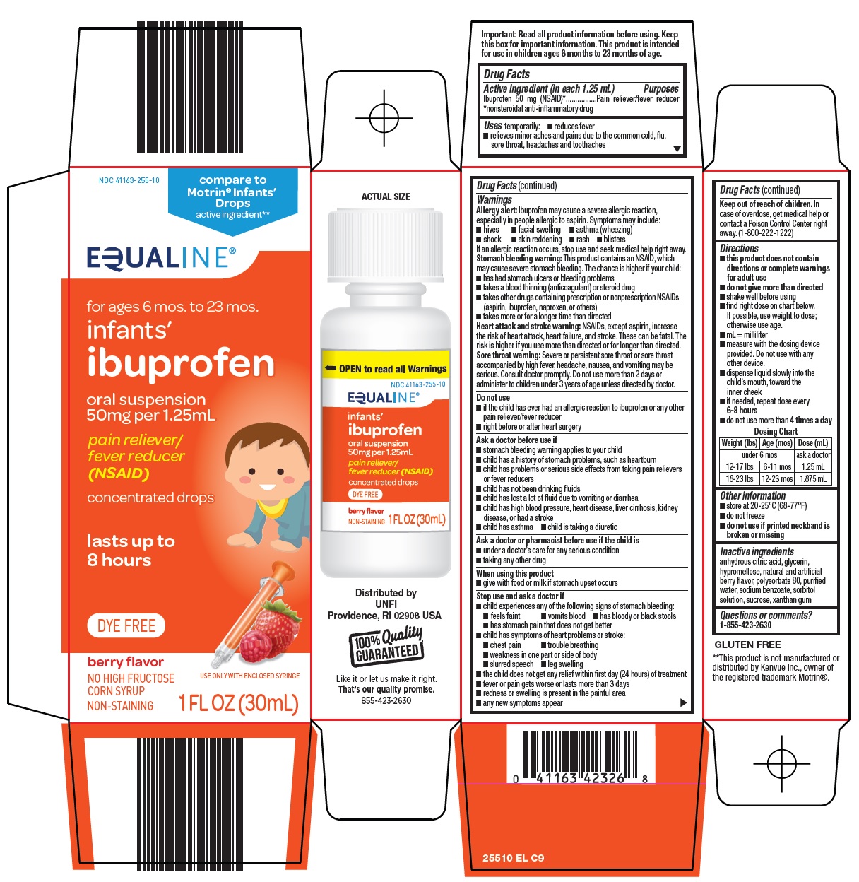 Pill image for Supervalu Inc. Infants’ Ibuprofen Oral Suspension Drug Facts