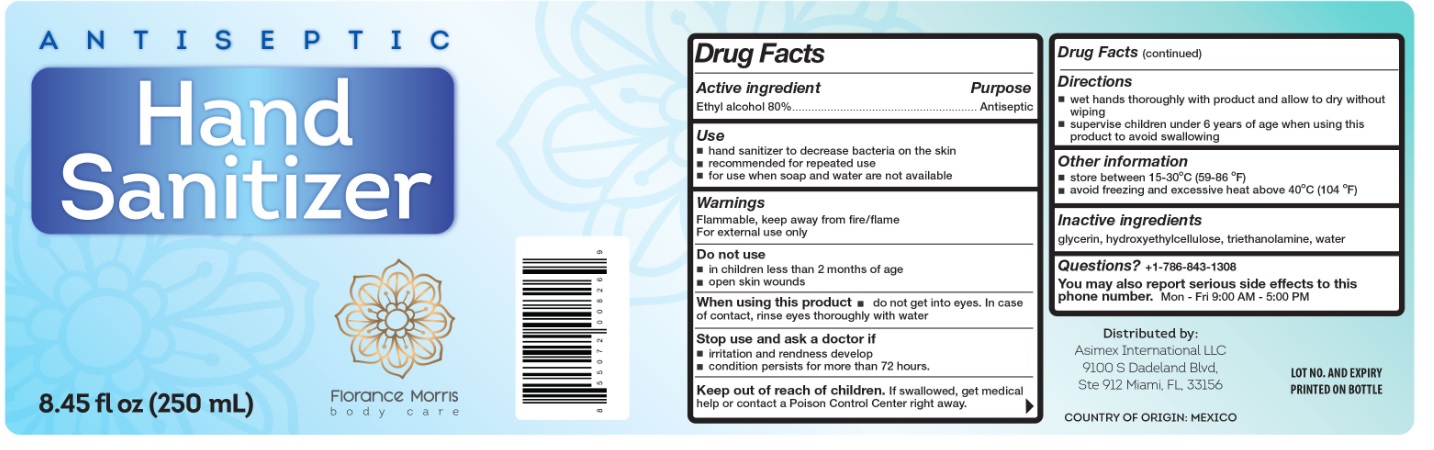 Pill image for florance morris body care antispetic hand santitizer