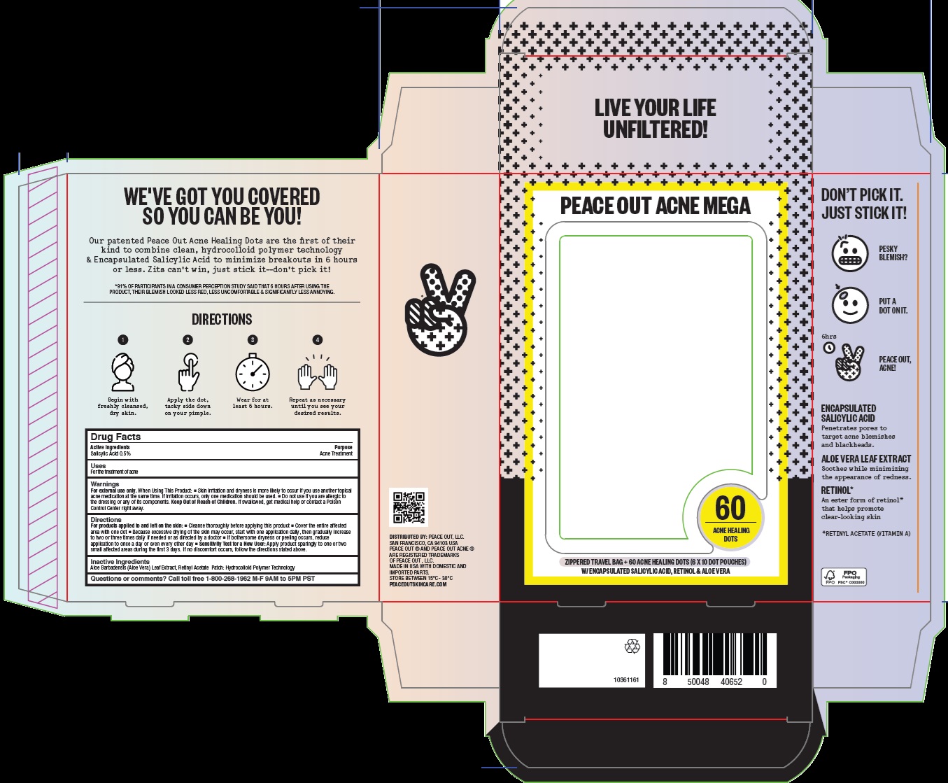 Pill image for peace out acne