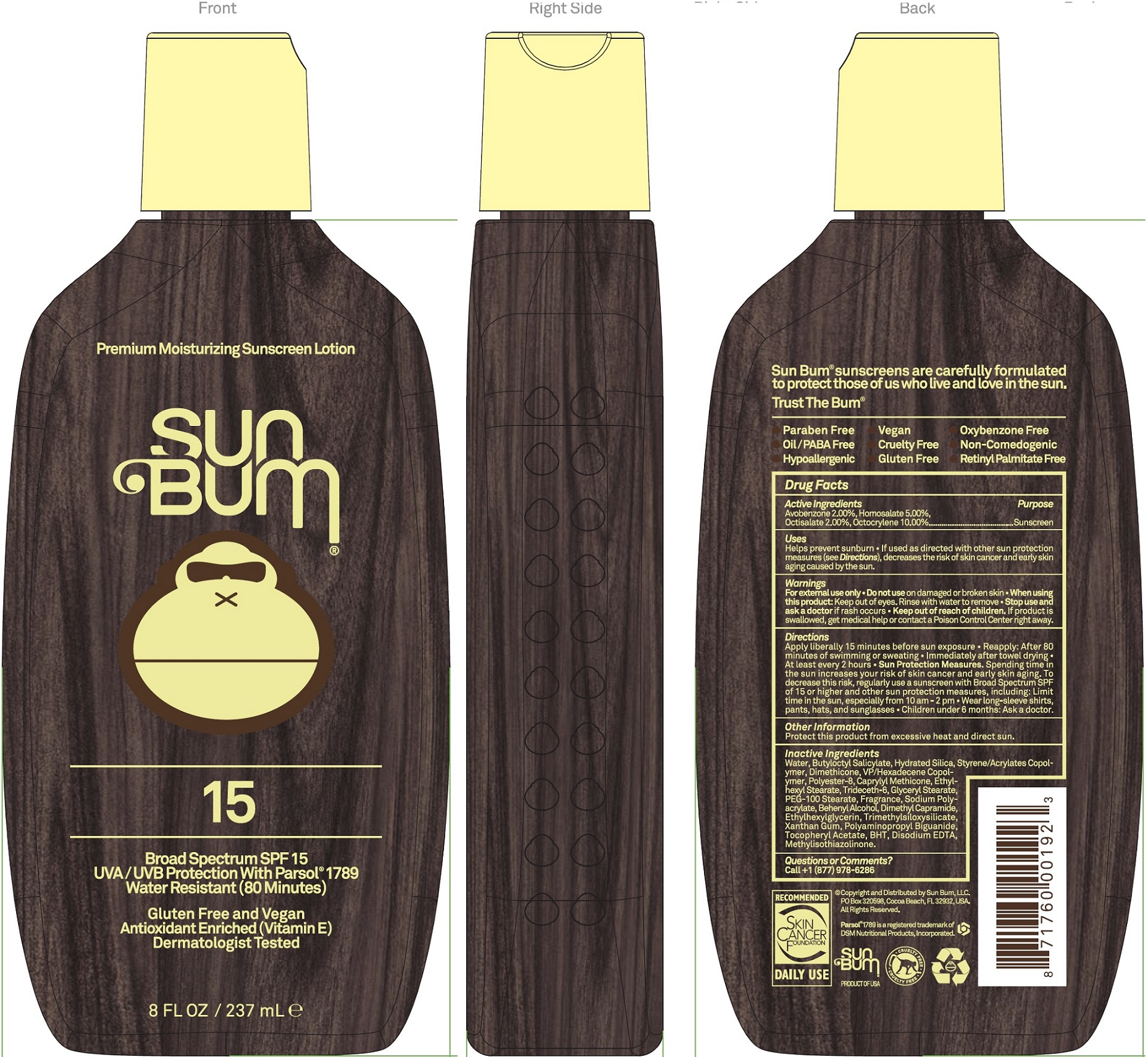Pill image for Sun Bum Spf 15 Premium Moisturizing Sunscreen
