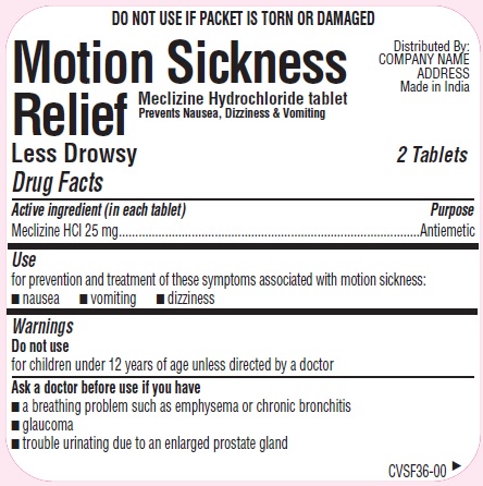 Pill image for Motion Sickness Relief