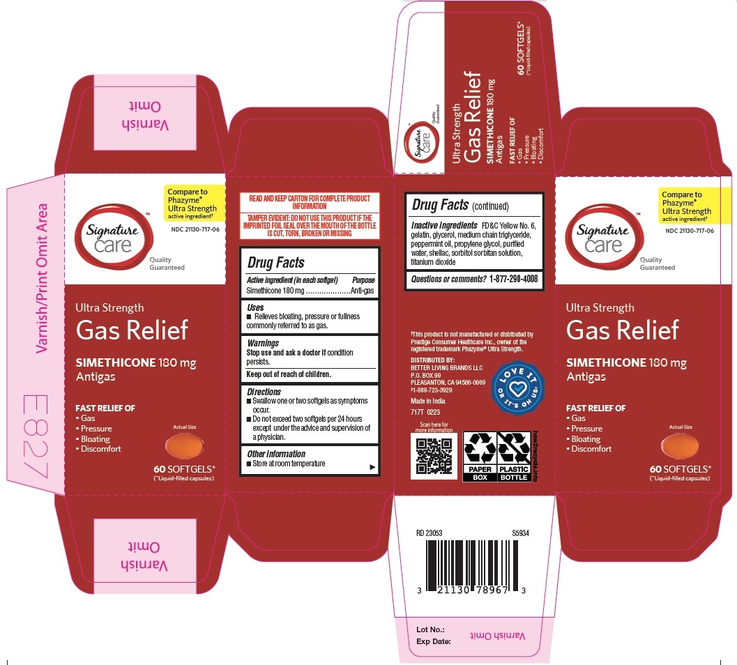 Pill image for 717t Albertsons 21130-717 Simethicone Soft Gelatin Capsules 180 Mg