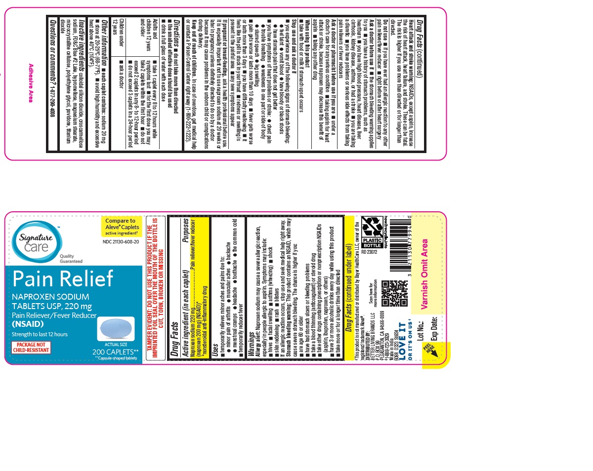 Pill image for 608r_albertsons_21130-608_naproxen Sodium Tablets 220 Mg