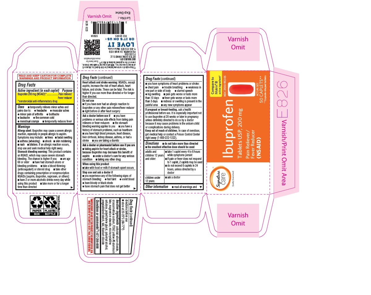 Pill image for 612r_21130-992_albertsons_ibuprofen Tablets Usp, 200mg