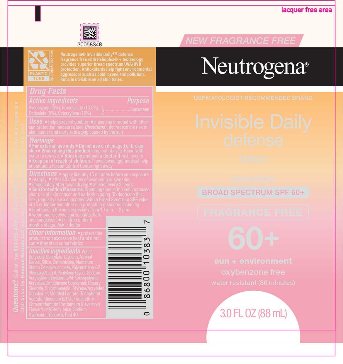 Pill image for neutrogena invisible daily defense fragrance free lotion spf 60 plus