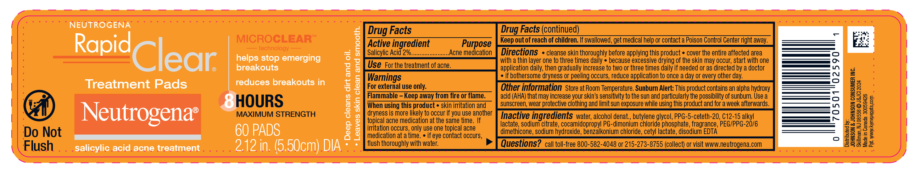 Pill image for Neutrogena Rapid Clear Treatment Pads