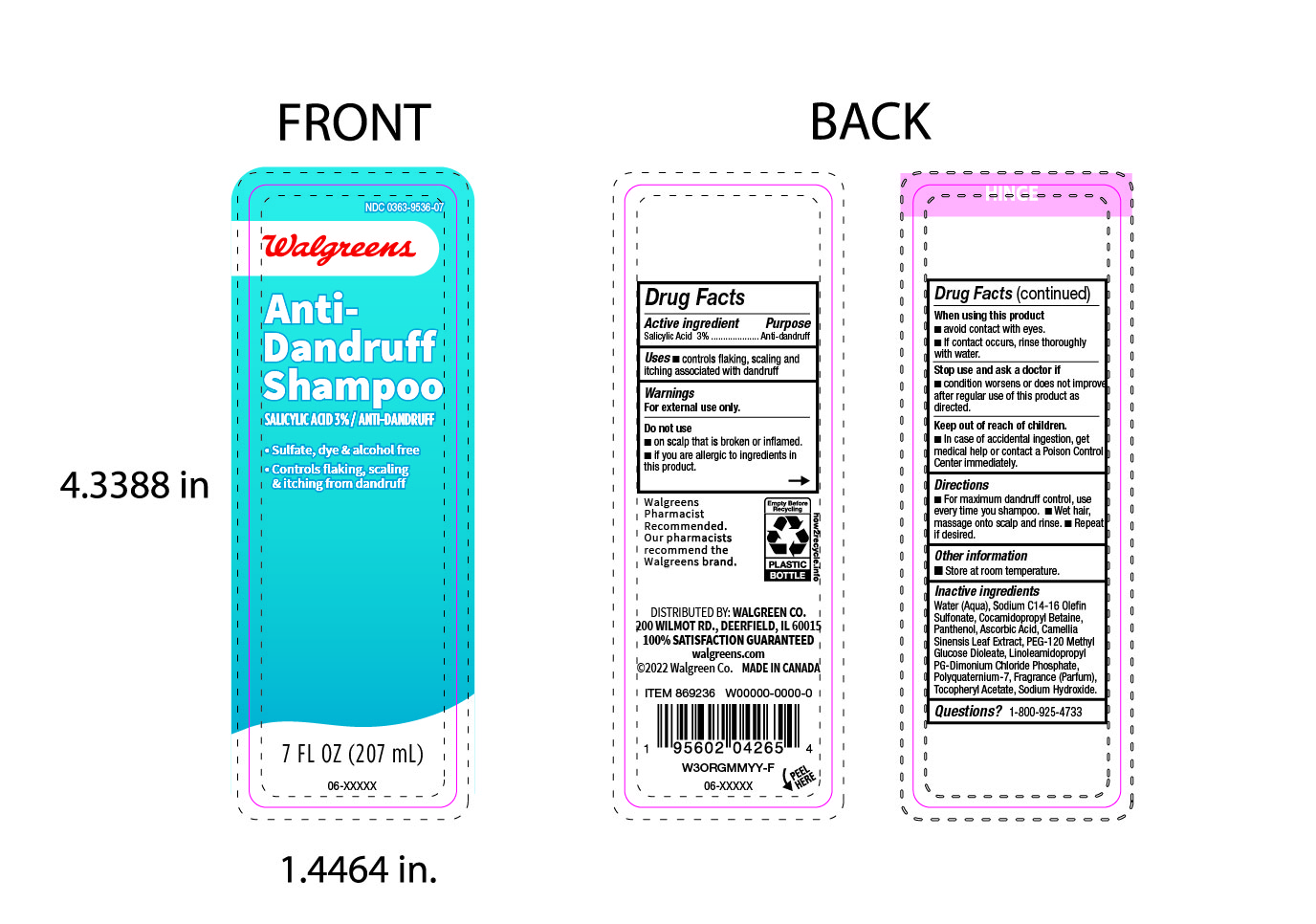 Pill image for 0363-9536-07 Walgreens Anti-dandruff Shampoo