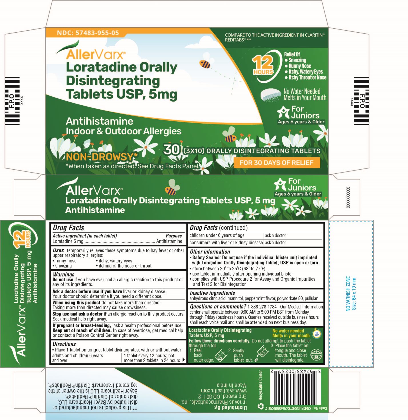 Pill image for Allervarx Loratadine Orally Disintegrating Tablets Usp, 5 Mg