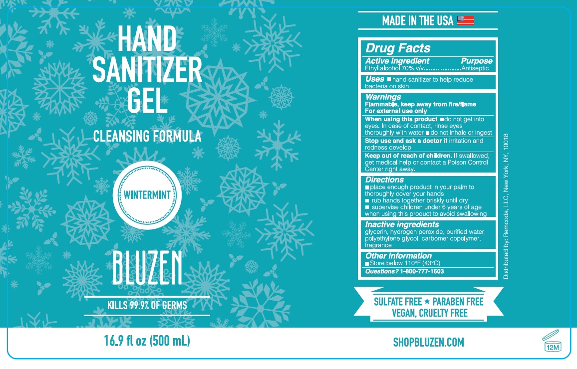 Pill image for Bluzen Hand Sanitizer Gel-wintermint