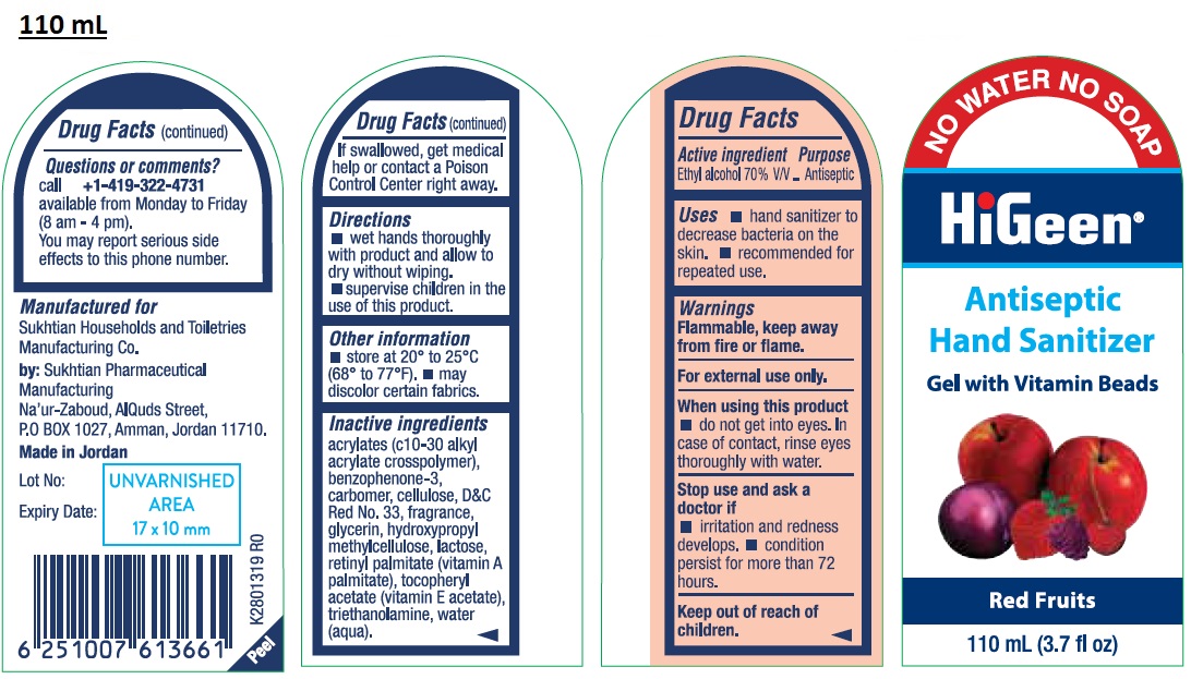 Pill image for Higeen Antiseptic Hand Sanitizer Gel With Vitamin Beads Red Fruits