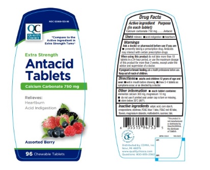 Pill image for Qc Extra Strength Antacid Assorted Berry