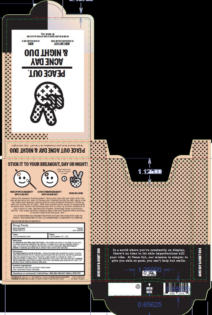 Pill image for peace out acne day & night duo