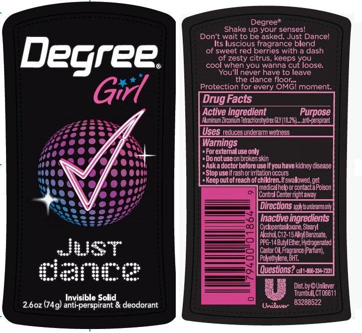 Pill image for Degree Girl Just Dance Invisible Solid Antiperspirant Deodorant
