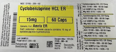 Pill image for Cyclobenzaprine Hcl Er
