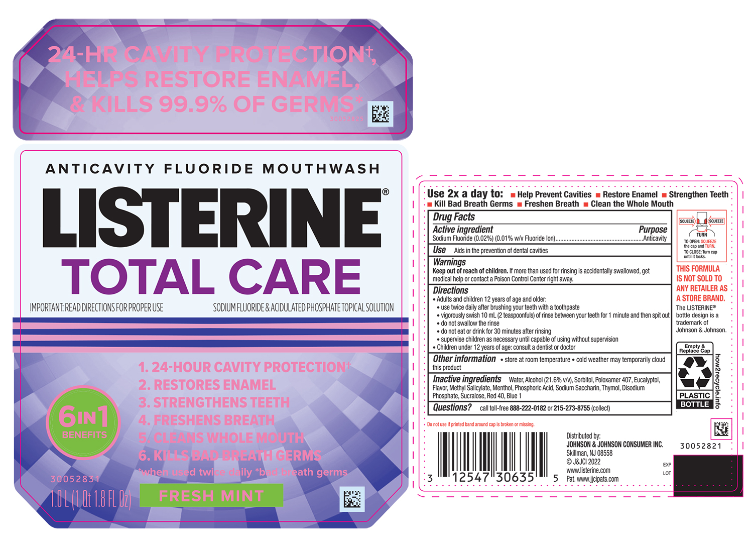Pill image for Listerine Total Care Fresh Mint Anticavity Fluoride Mouthwash