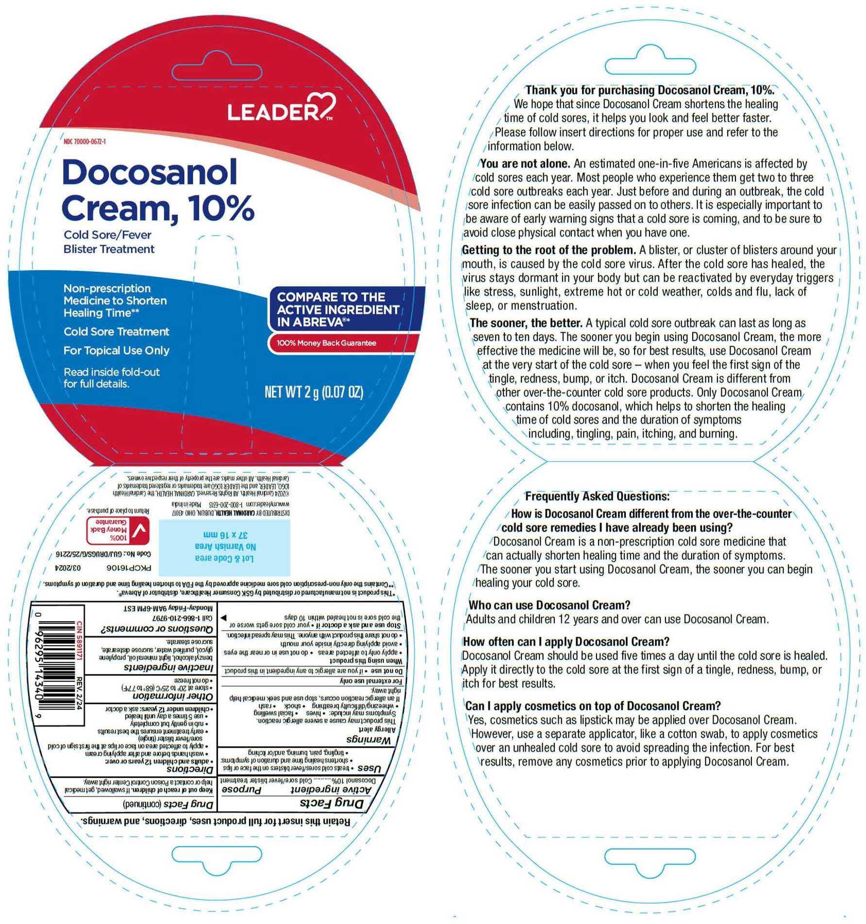 Pill image for Docosanol Cream, 10%