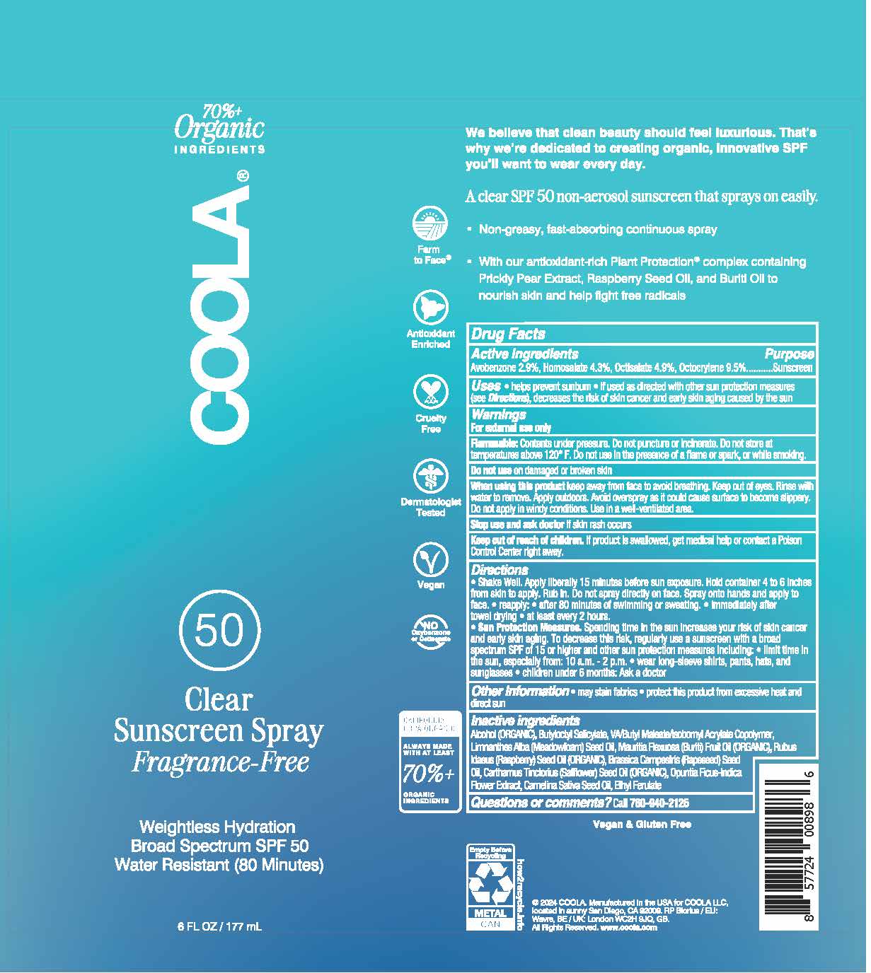 Pill image for Coola Classic Body Spray Spf 50 - Unscented