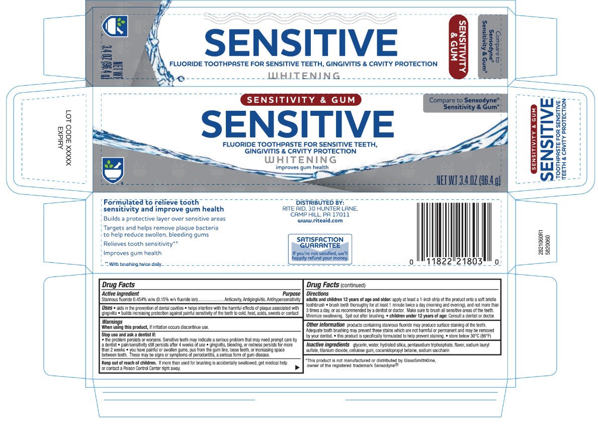 Pill image for 5820060 Rite Aid Sensitivity And Gum (8015053)