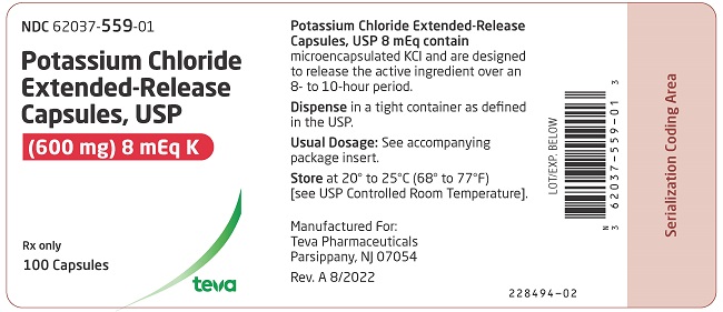 Pill image for These Highlights Do Not Include All The Information Needed To Use Potassium Chloride Extended-release Capsules 