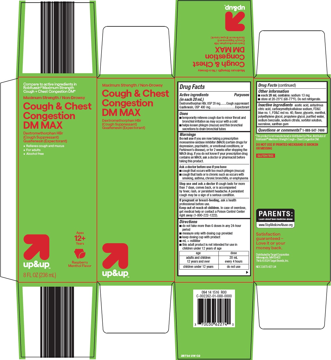 Pill image for Target Corporation Cough + Chest Congestion Drug Facts