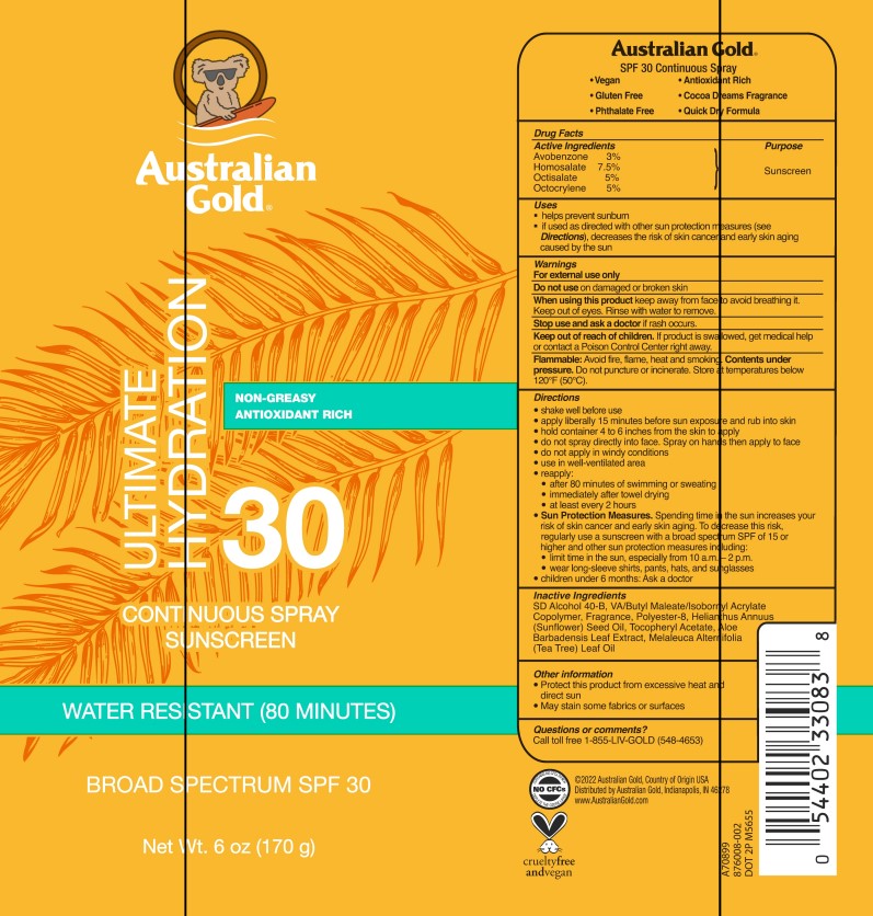 Pill image for Australian Gold Ultimate Hydration 30 Continuous Spray Sunscreen