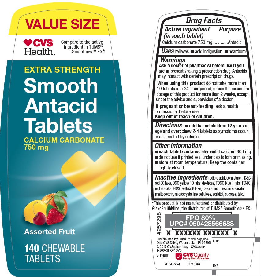 Pill image for Extra Strength Smooth Antacid Tablets Assorted Fruit