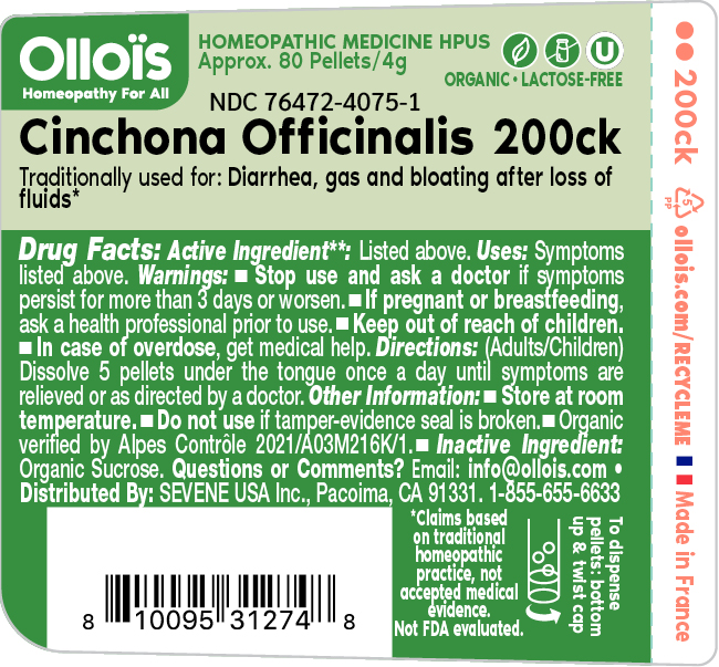 Pill image for Sevene Usa (as Pld) - Cinchona Officinalis 200ck (76472-4075)