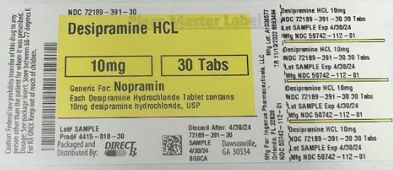 Pill image for Desipramine Hcl
