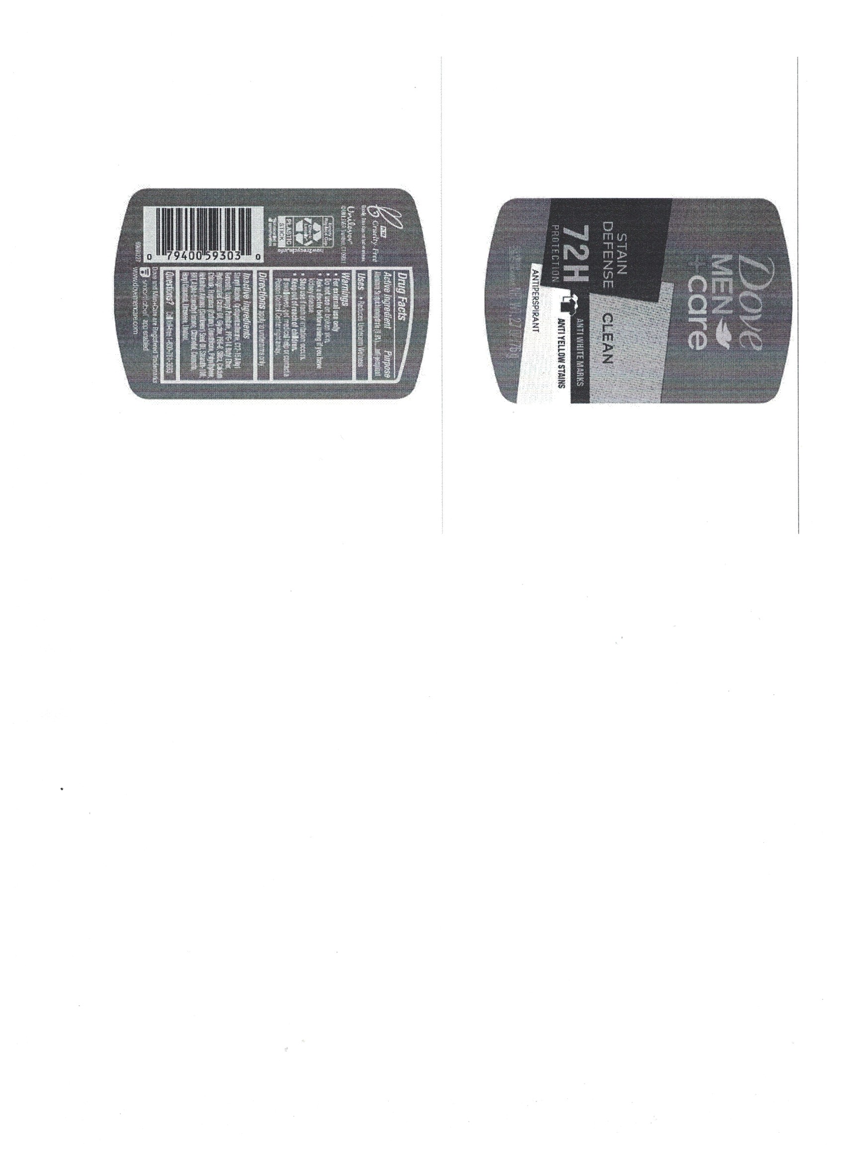 Pill image for Dove Men + Care Stain Defense Clean 72h Antiperspirant