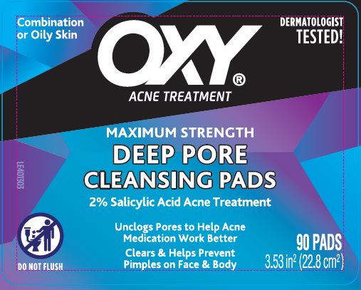 Pill image for drug facts - oxy deep pore cleansing pads