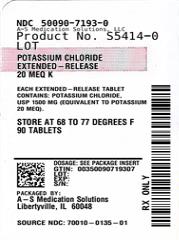 Pill image for Potassium Chloride Extended-release Tablets Usp, 10 Meq And 20 Meq