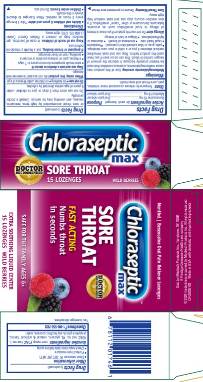 Pill image for Chloraseptic Max Lozenges - Wild Berries