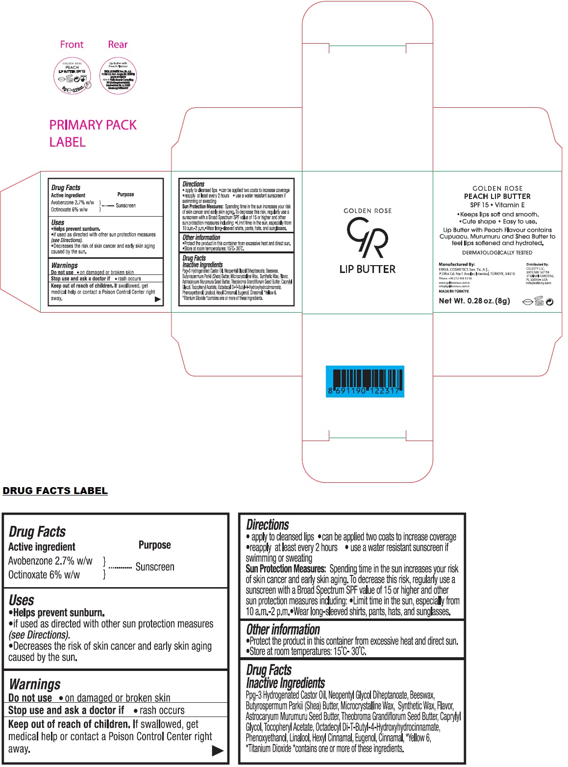 Pill image for Gr Lip Butter Peach Spf 15