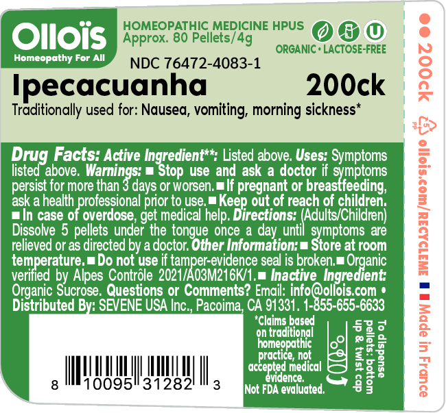 Pill image for Sevene Usa (as Pld) - Ipecacuanha (76472-4083)